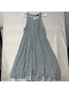 Torrid Blue Floral High Low Sleeveless Midi Dress Size 0